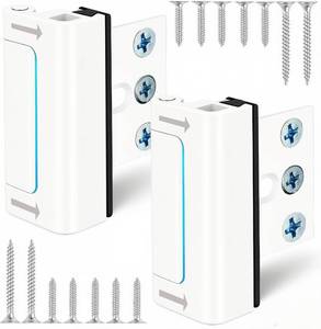 lot 30630 image: Home Security Reinforcement Lock - 800 lb Rated, Child Proof (2 Pack)