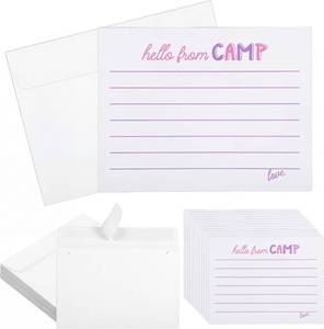 lot 30634 image: 12 Set Camp Card and Envelopes 4.3x6.3 Inch