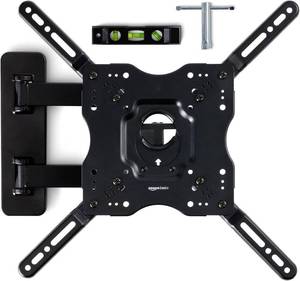 lot 30691 image: Amazon Basics Full Motion TV Wall Mount, Swivel & Tilt, 26 55, Up to 80 lbs