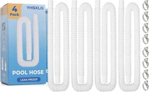 lot 30719 image: Pool Hoses for Above Ground Pools, 1.25 x 50 in, for Filter Pump 607637