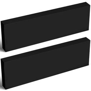 lot 30722 image: Colingmill 2 Pcs HDPE Plastic Block 1x4x12 Black