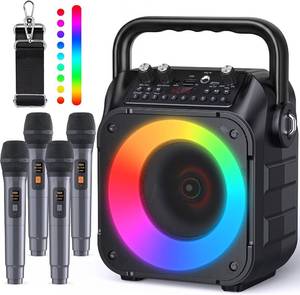 lot 30733 image: CYY Karaoke Machine with 4 Wireless Microphones for Adults and Kids&nbsp