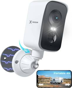 lot 30778 image: COCOCAM 4G Portable Magnetic Cellular Security Camera Wireless