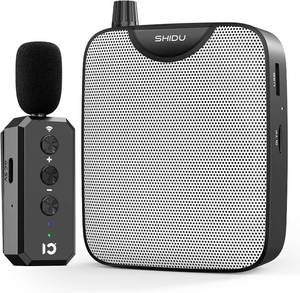 lot 30796 image: SHIDU 35W Voice Amplifier for Teachers Bluetooth Wireless Lavalier Mic