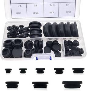 lot 30799 image: 80PCS Silicone Hole Plugs Kit - 7 Sizes (14 1) Snap Locking