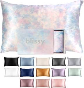 lot 30801 image: Blissy Silk Pillowcase - 100% Mulberry Silk, 22 Momme, 6A Fibers - Queen