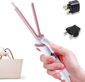 lot 30808 image: Mini 0.35 Inch Curling Iron for Short Hair Dual Voltage EuropeanUK Plug