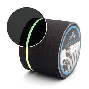 lot 30814 image: LifeGrip Anti Slip Traction Tape with Glow in the Dark Green Stripe, 4x30