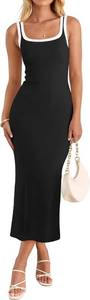 lot 30838 image: ZESICA Womens 2026 Summer Casual Sleeveless Bodycon Midi Dress