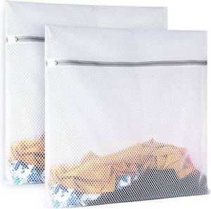 lot 30839 image: XX-Large Honeycomb Mesh Laundry Bag, Delicates, 24x24 in, for Washing Machine