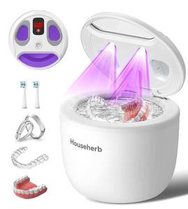 lot 30908 image: Ultrasonic Retainer Cleaner for Dentures, Mouth Guards, Aligners 45kHz 200ML