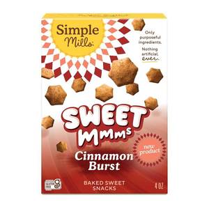 lot 30973 image: Simple Mills Sweet Mmms Cinnamon Burst Baked Sweet Snacks, 1pk, 4oz