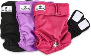 lot 31021 image: Pet Parents Washable Dog Diapers (3-pack)  Extendrs Durable Diapers, Female