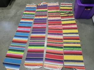 lot 225 image: (4) Mexican Table Runners