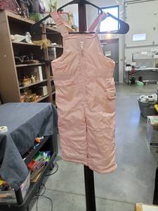 lot 233 image: Carters 24m Pink Puffer Snow Bib Overalls