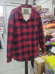 lot 235 image: Natural Reflections Buffalo Plaid Shirt XXL Red Black