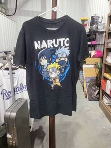 lot 242 image: Naruto Shippuden T-Shirt Ripple Junction Black Size Large