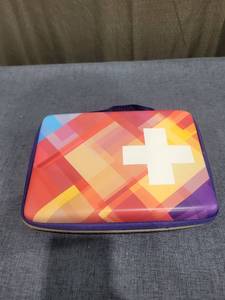 lot 335 image: First Aid Kit Organizer Case with Red Cross Symbol