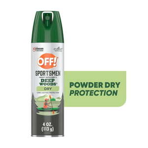 lot 346 image: OFF Sportsmen Deep Woods Dry Insect Repellent V  Non-Greasy Mosquito Bug Spray  4 oz