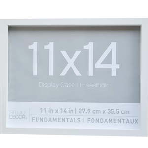 lot 269 image: 2 Pack Fundamentals 11  x 14  White Shadow Boxes by Studio Decor