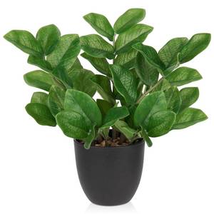 lot 47123 image: Faux Plants Indoor, Artificial ZZ Plants in Black Pot Fake House Silk Plants for Home Office Dining Table Shelf Decor Bathroom Aesthetic (Green, 1Pack) - Retail $27