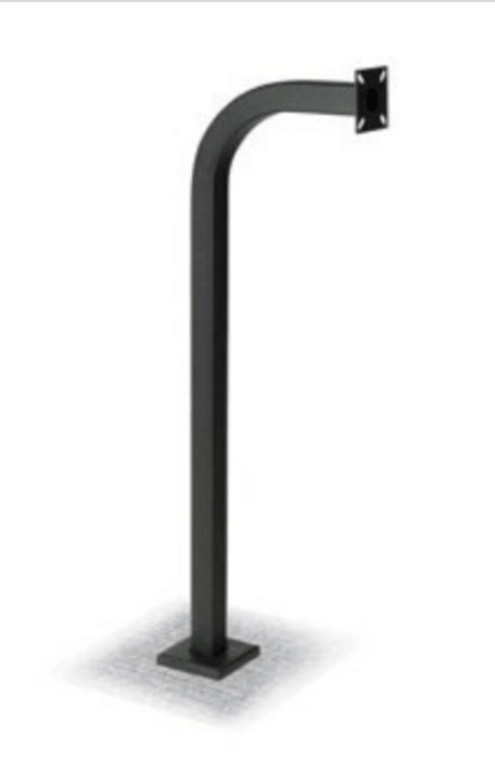 lot 59 image: Curb Mount Gooseneck - Gate Code Post - Professional Quality