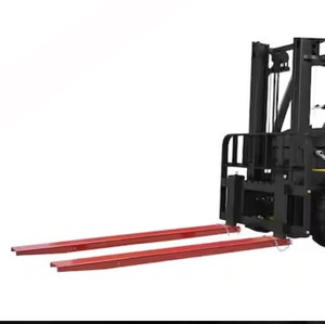 lot 9 image: Pallet Fork Extensions 72 in. L x 4.5 in. W Heavy-Duty Carbon Steel Fork Extensions with Pins for Forklift (1-Pair, Red) - Needs Pins for hook up Retails $115