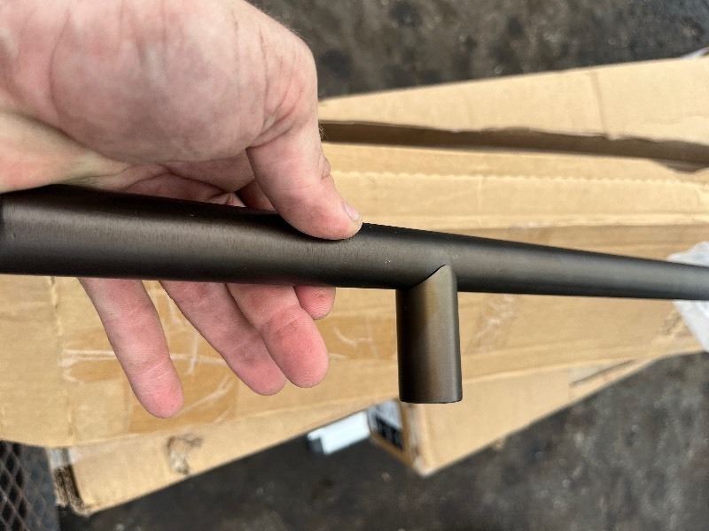 lot 133 image: 36 Oil Rubbed Bronze Large Door Pull Handle - Professional Quality