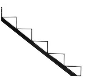 lot 36 image: Pylex Steel Stair Stringer Black 5 -Steps Steel Outdoor Stair Stringer