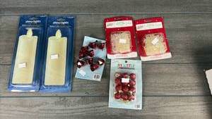 lot 149 image: Holiday Decorations Lot show.lights Window Candles, Adhesive Clips