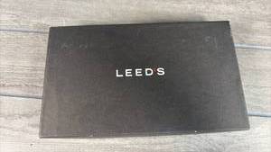 lot 155 image: LEEDS Wallet with Zipper Organizer Black Genuine Leather