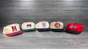 lot 156 image: Lot of 5 Baseball Caps Justin Boots Hornets Minnesota