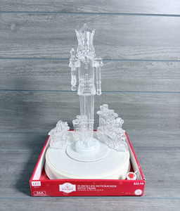 lot 232 image: Holiday Time 13-Inch LED Nutcracker with Train