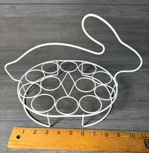 lot 247 image: Rabbit-Shaped Egg Holder Rack 12-Egg Capacity