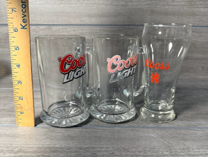lot 259 image: Coors Light Pint Glasses Set of 3