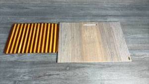 lot 299 image: two wooden trivets
