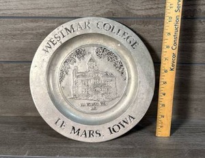 lot 321 image: Westmar College Commemorative Plate Mars Iowa