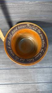 lot 325 image: Ceramic Bowl with Engraved Scripture Text