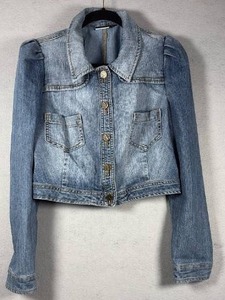 lot 340 image: Allen B. by Allen Schwartz Denim Jacket Cropped