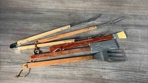 lot 382 image: &nbspBBQ Tool Set with Wooden Handles