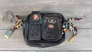 lot 447 image: Military Medallion Keychain and Pouch Set with Patches and Accessories