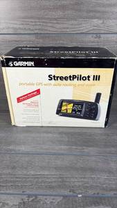 lot 468 image: Garmin StreetPilot III Portable GPS with Auto Routing Voice Deluxe Package