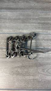 lot 483 image: Metal Ring Chain Disentanglement Puzzle
