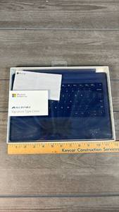 lot 487 image: Microsoft Surface Pro Alcantara Signature Type Cover Navy Blue