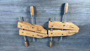lot 491 image: Two Wood Clamps 12 inch