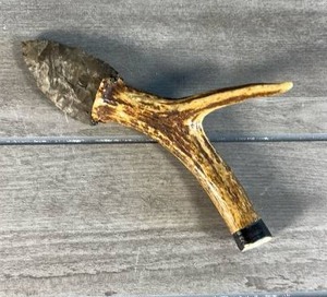 lot 507 image: Native American Antler&nbsp Arrowhead&nbsp
