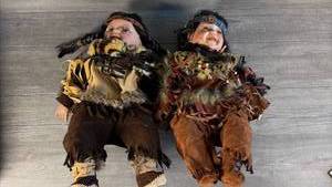 lot 515 image: &nbspNative American Dolls approx 15 inches