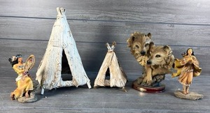 lot 531 image: Native American Figurines and Teepee&nbsp