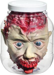 lot 4 image: Rubies Jar Decor Head In Laboratory Party City 128 Ounces