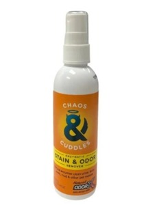 lot 61 image: THREE Pack Chaos & Cuddles 3oz Odor And Stain Remover- Pet Products